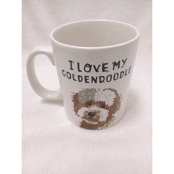 Primitives by Kathy I Love My Goldendoodle Large Dog Coffee Cup Mug 20 oz Double - Picture 5 of 11